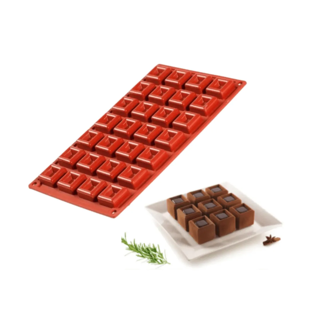 Moule en silicone pour cubes classiques, pratique et flexible