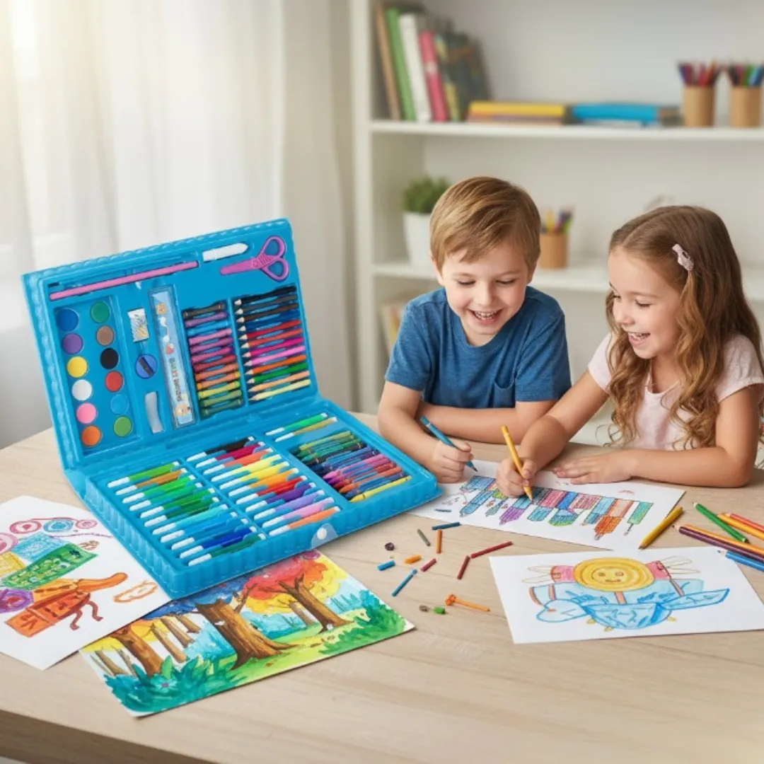 Coffret créatif de dessin et peinture pour enfants et adolescents, kit artistique complet