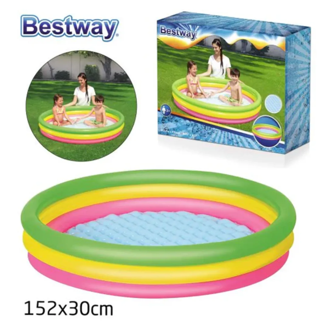 Piscine gonflable Bestway Summer Set 1,52 x 30 cm pour enfants, pratique et ludique pour l’été