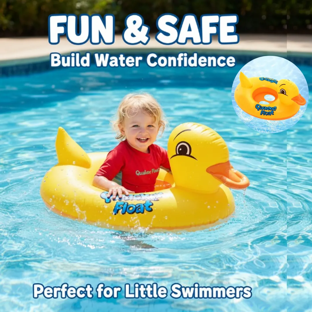 Bouée bébé en forme de canard pour baignade sécurisée et ludique