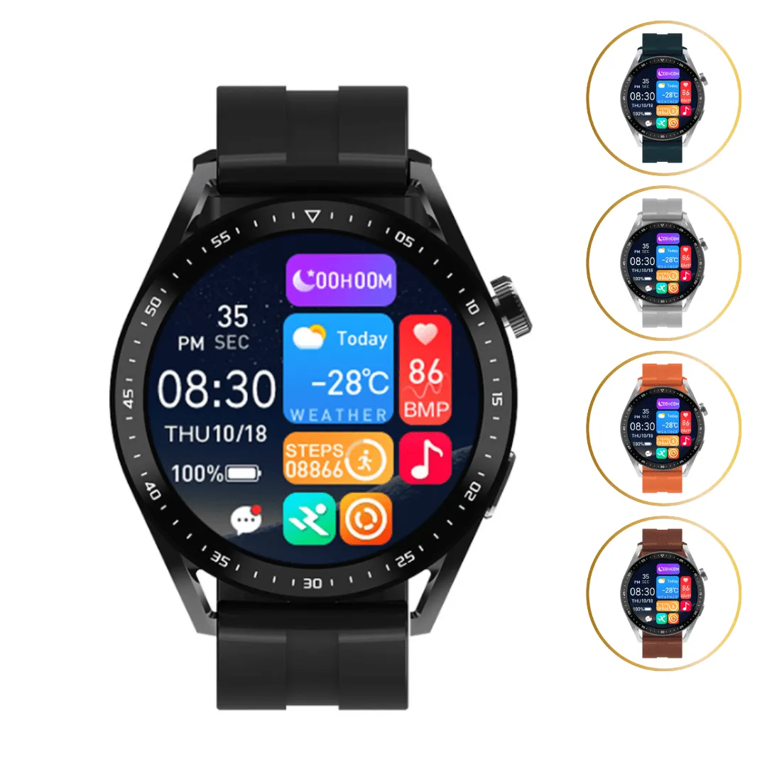 Montre SW-03 intelligente avec suivi sport, rythme cardiaque et tension (colleur aléatoire)