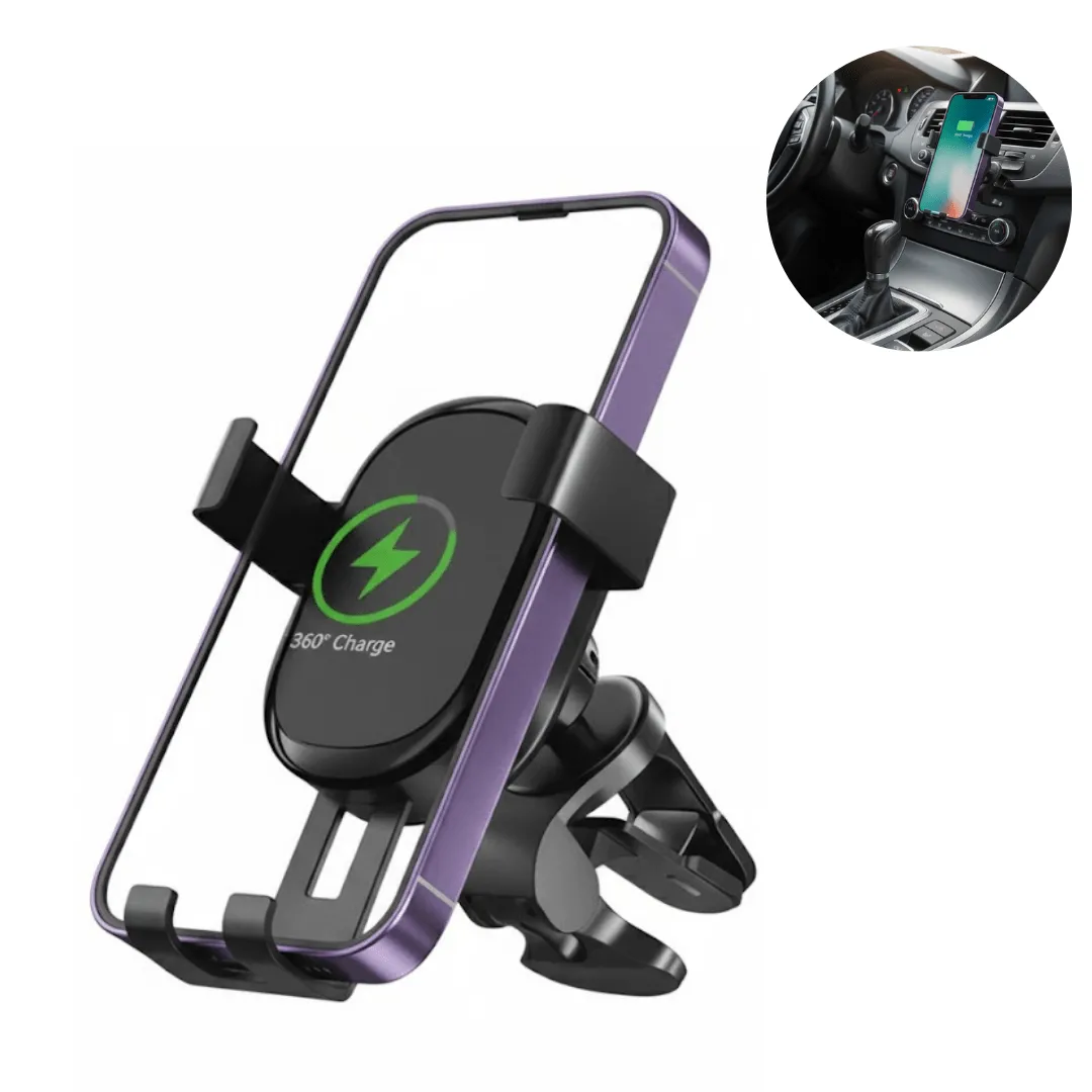 Support de téléphone pour voiture TR-W10 – maintien et chargement simultané sans fil werless