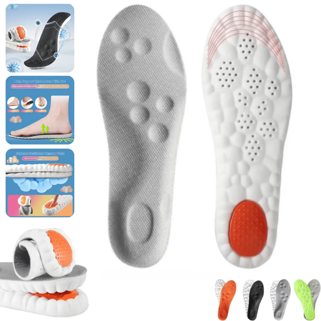 Semelles en gel – soutien de la voûte plantaire et confort multidirectionnel pour hommes et femmes (colleur aléatoire)