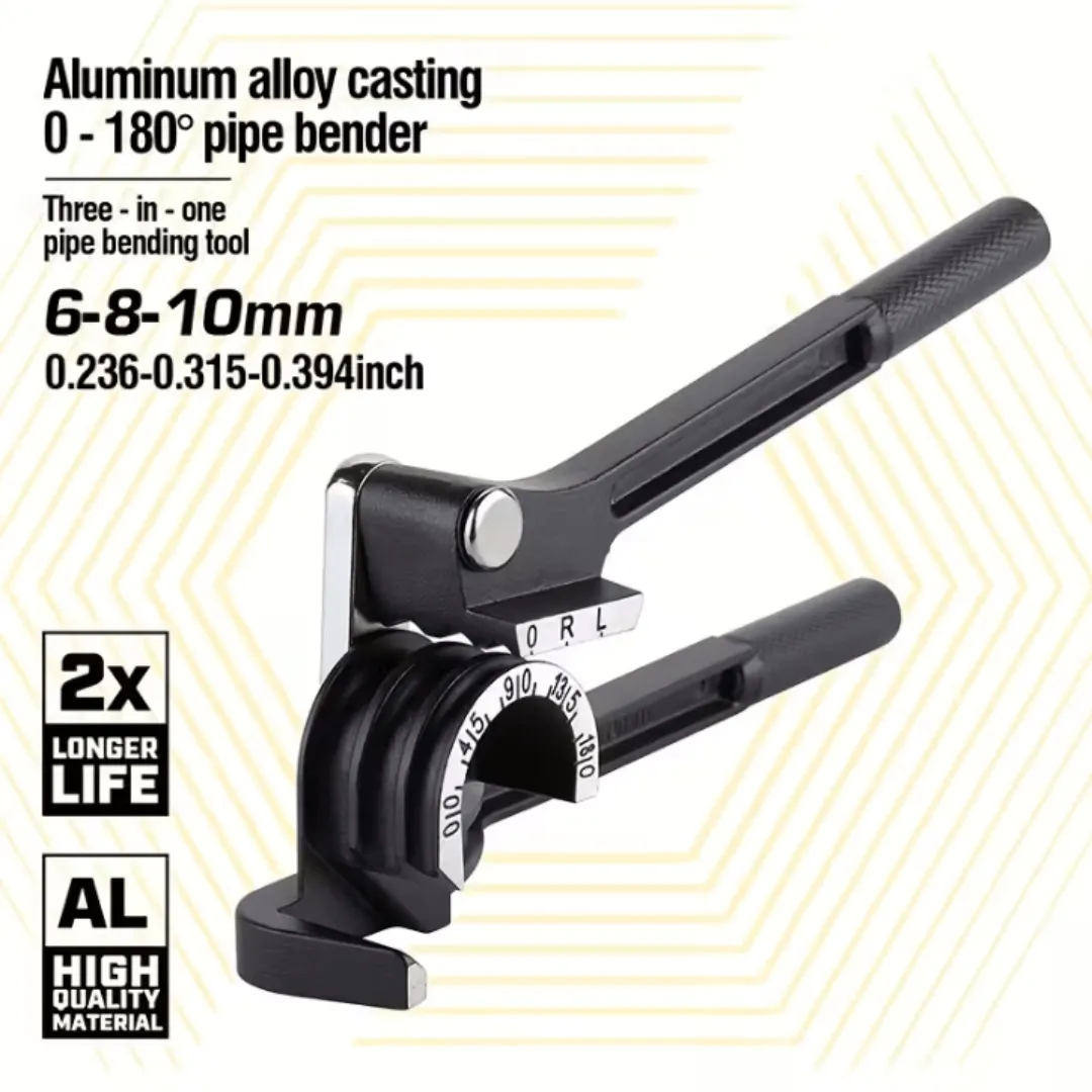 Outil manuel 3 en 1 pour cintrer les tuyaux en cuivre, aluminium et acier inoxydable