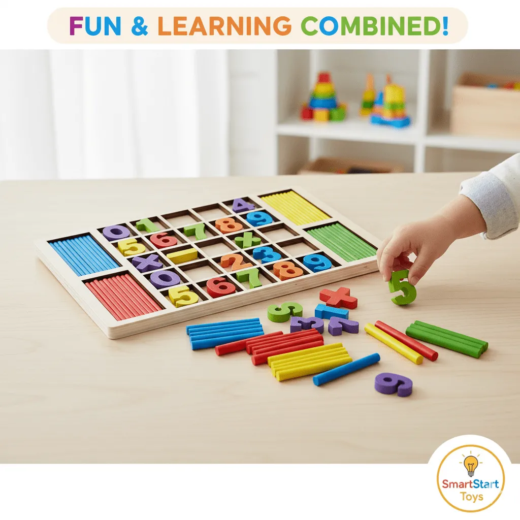 Jeu éducatif en bois pour apprendre les chiffres et les mathématiques