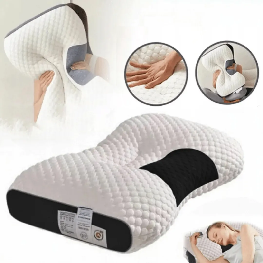 Oreiller ergonomique en mousse mémoire – Coussin orthopédique de soutien cervical pour un sommeil confortable