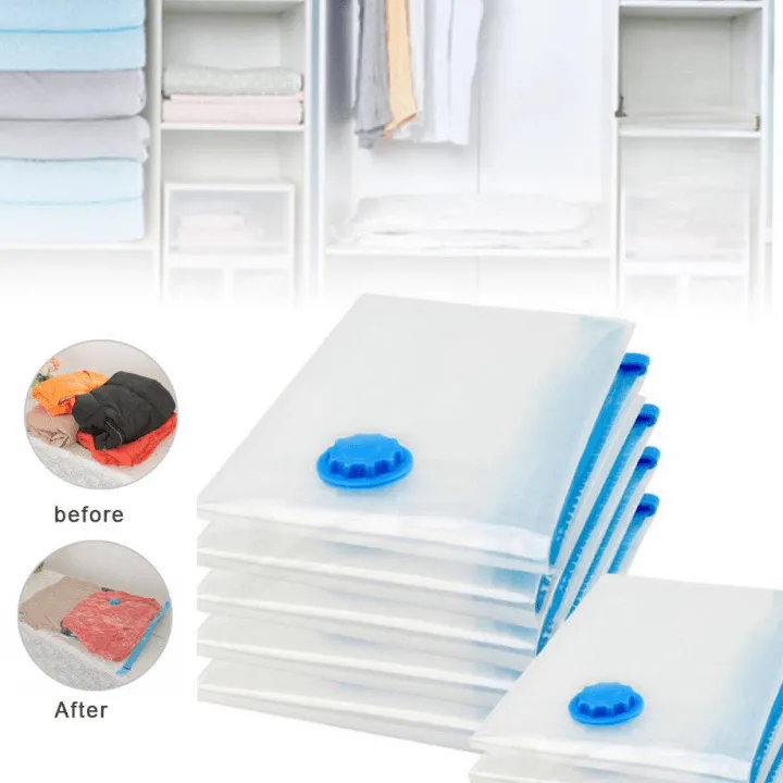 Lot de 6 sacs sous vide pour vêtements – 50x70, 60x80, 80x100 cm