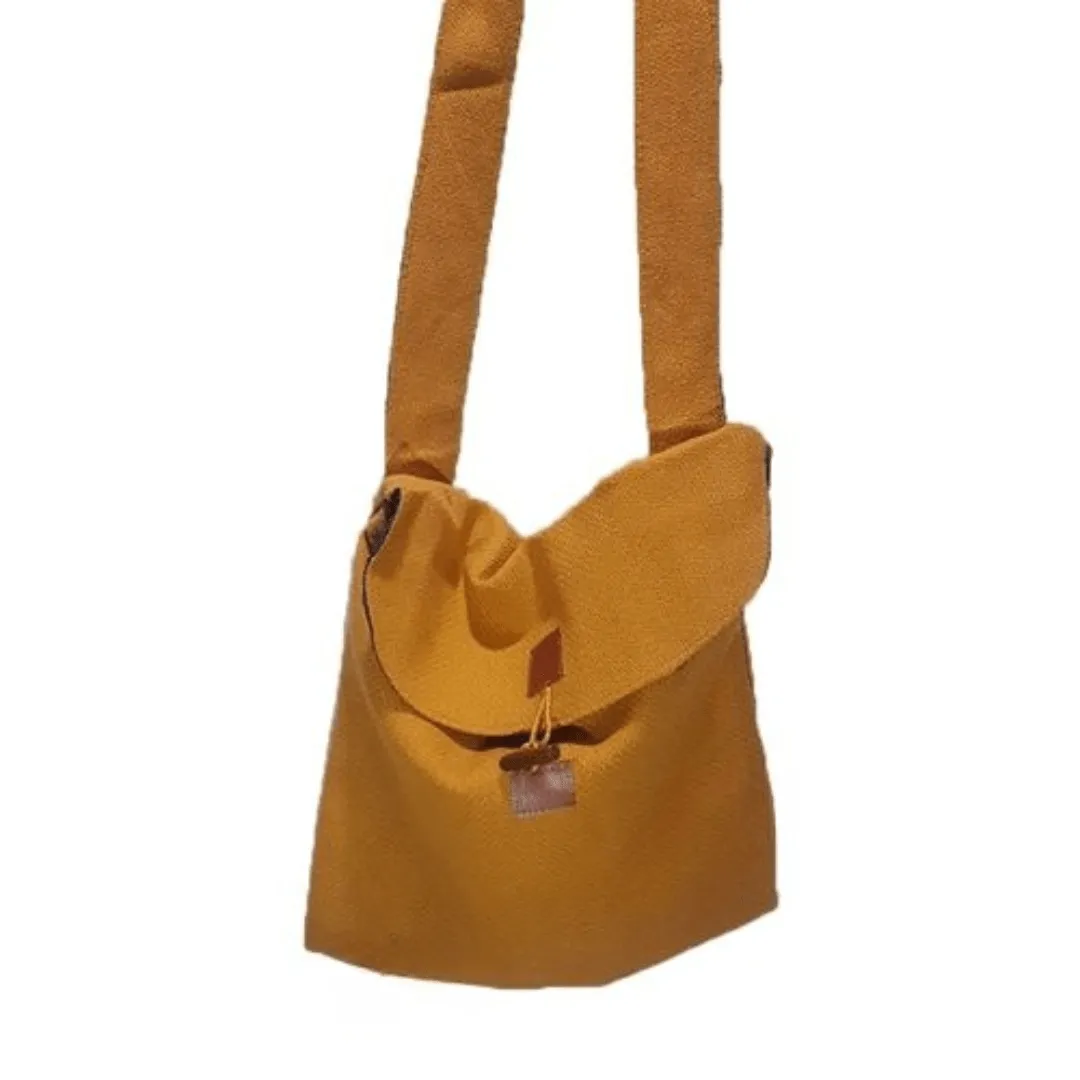 Sac bandoulière pliant en tissu – Sac de corps unisexe
