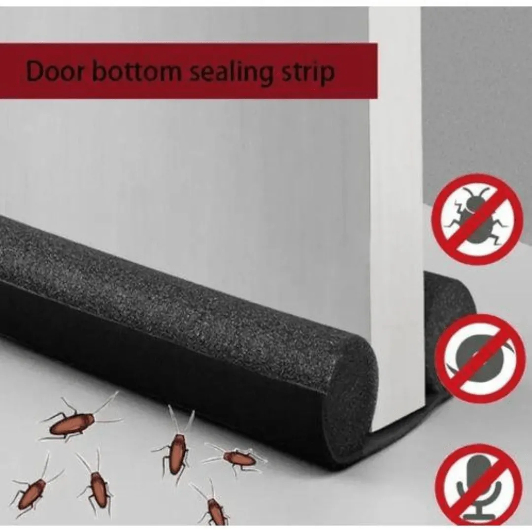 Bande d'étanchéité pour bas de porte – protection contre le vent et les courants d'air