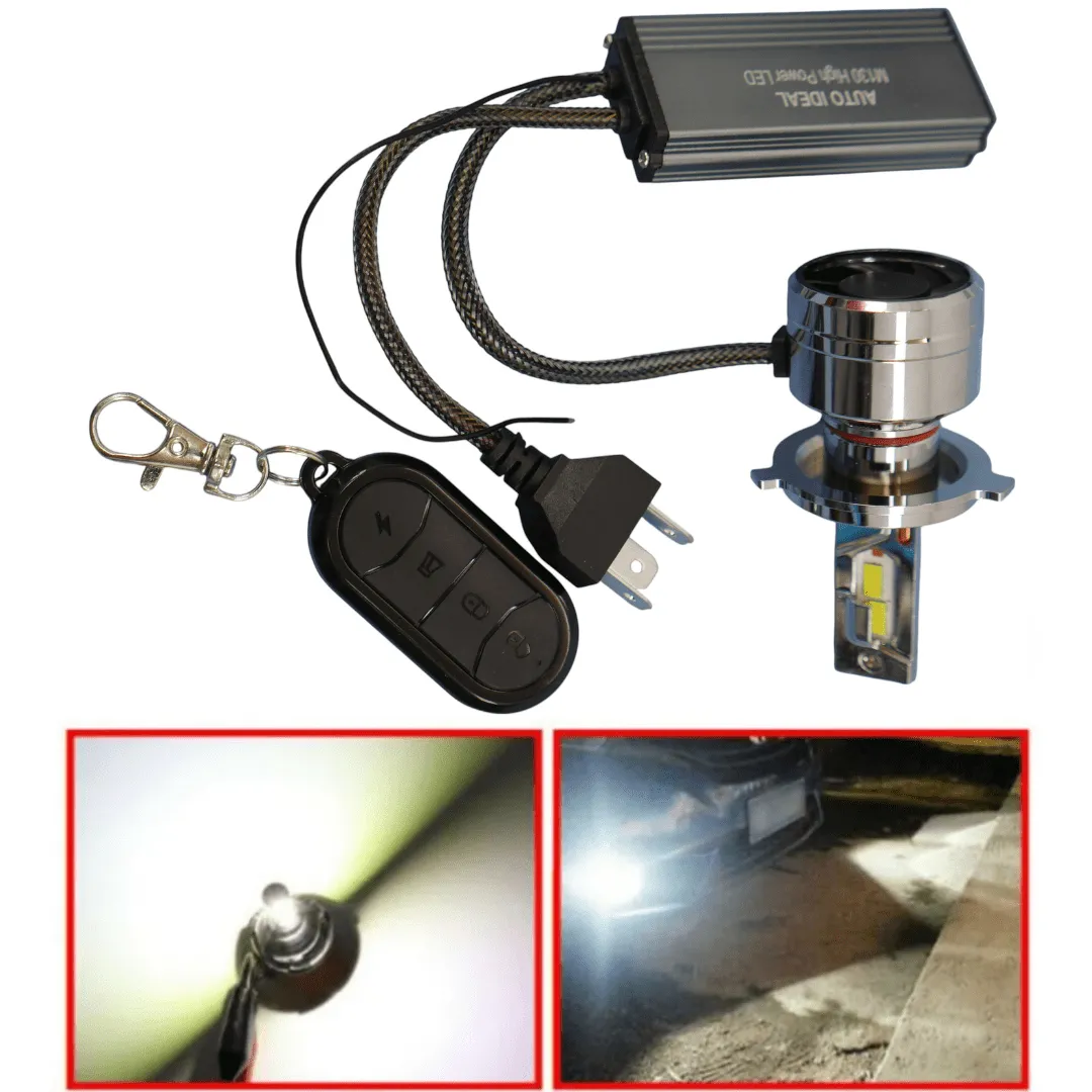 Ampoule LED K13 PRO H7 voiture – Luminosité maximale et vision nocturne nette avec télécommande