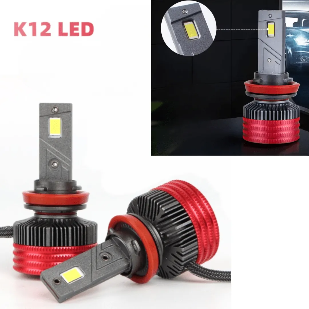 Feux avant LED K12 (H8/9/11) pour éclairage de voiture