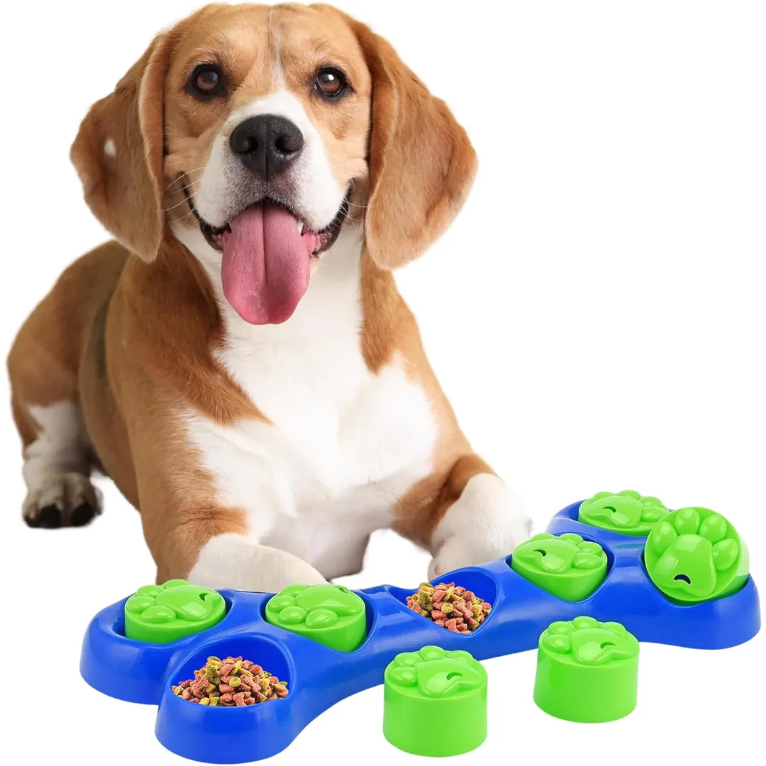 Jouet éducatif pour chien avec 8 sections d’activités interactives
