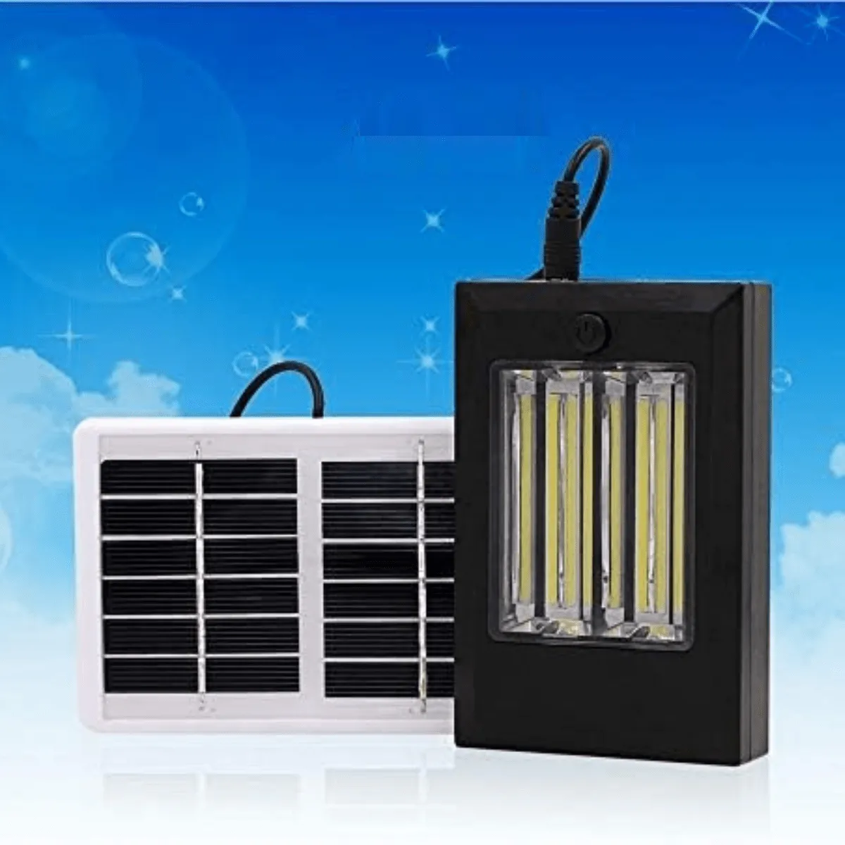Lampe Murale Solaire Rechargeable avec Panneau Solaire Séparé