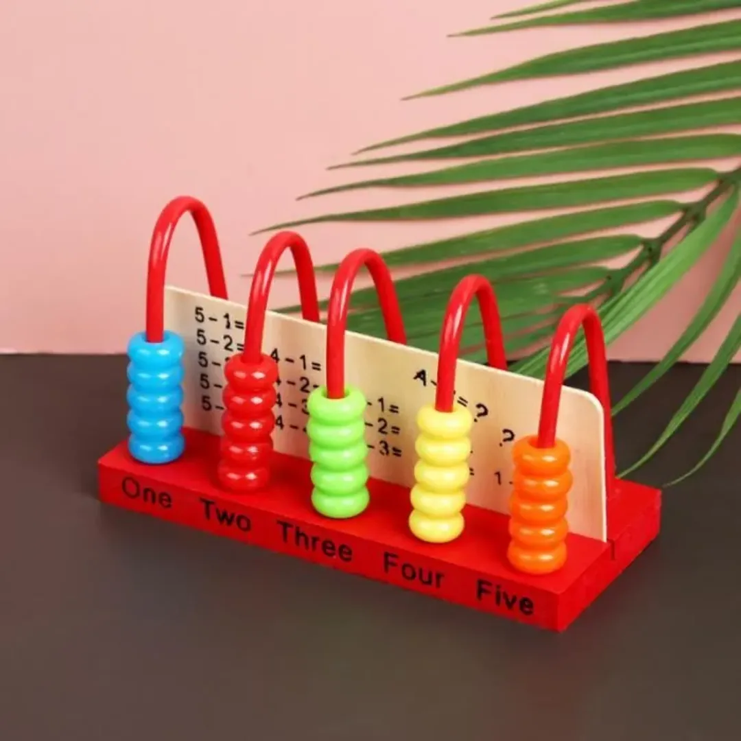 Jeu éducatif en bois écologique avec 5 niveaux de comptage pour enfants.
