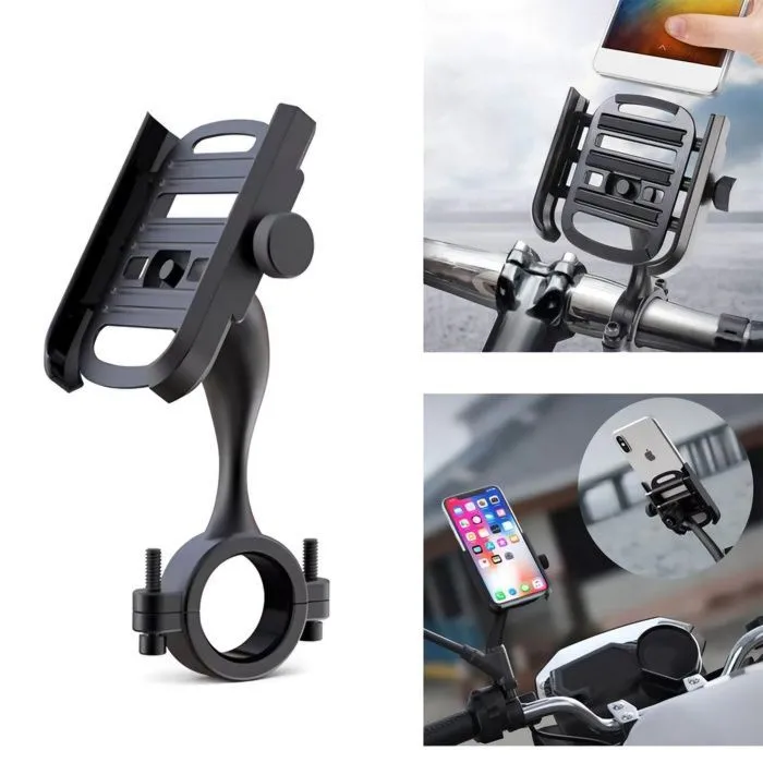 Support pour téléphone portable universel, fixation guidon de vélo.