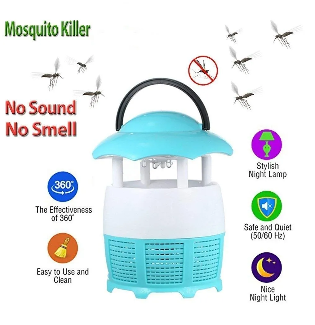 Lampe Anti-Moustiques Électrique USB avec Piège à Insectes, Écologique et Pratique