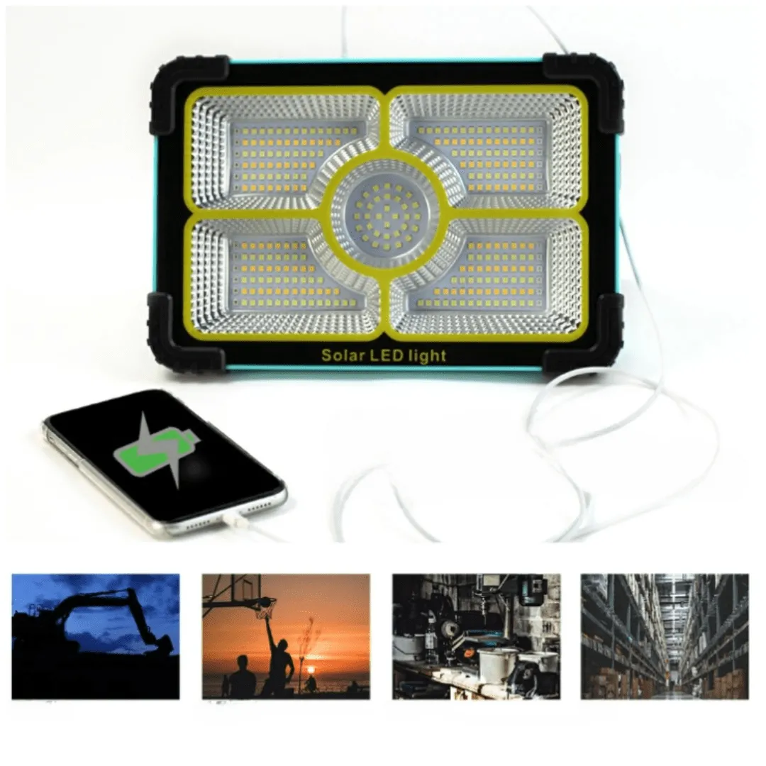 Lampe LED rechargeable pour extérieur, idéale pour le camping et les travaux en plein air