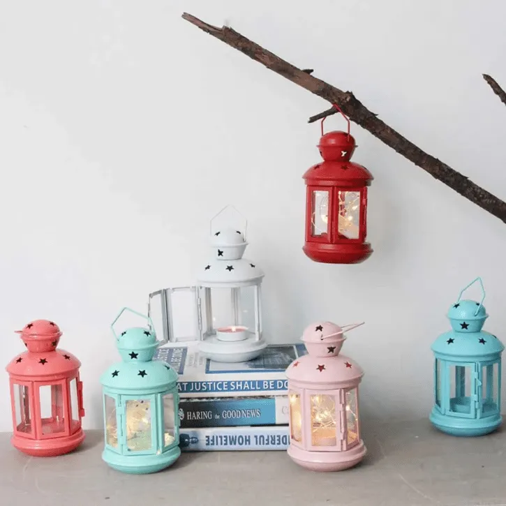 Porte-bougies vintage – Idéal pour salon de thé ou espace détente (colleur aléatoire).