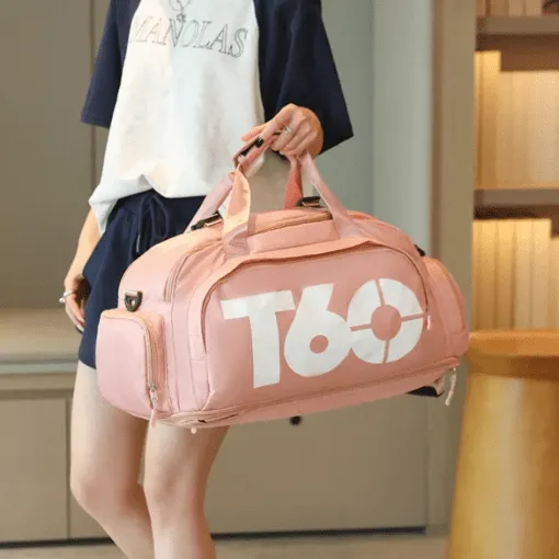 Sac de sport pliable et léger, sac à dos de voyage pour rangement de vêtements et accessoires fitness.