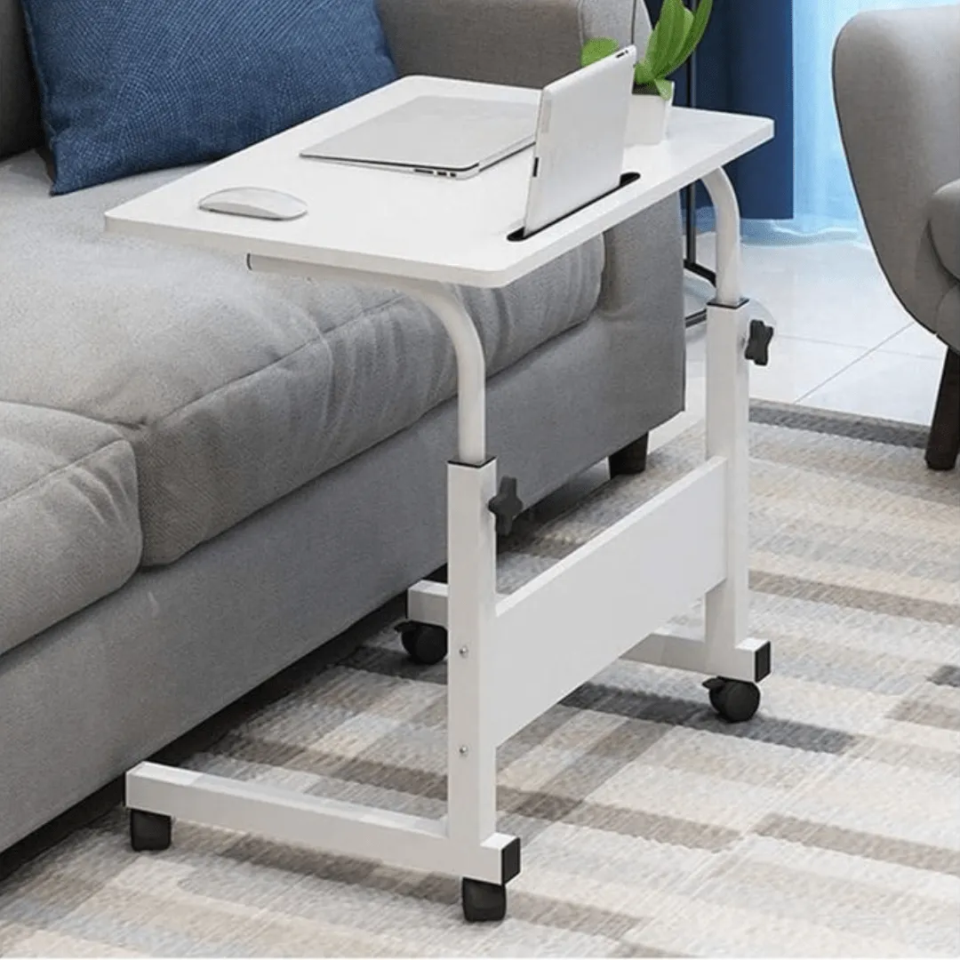 Table de travail mobile réglable pour ordinateur portable – Idéale pour canapé et lit, 40x60 cm.