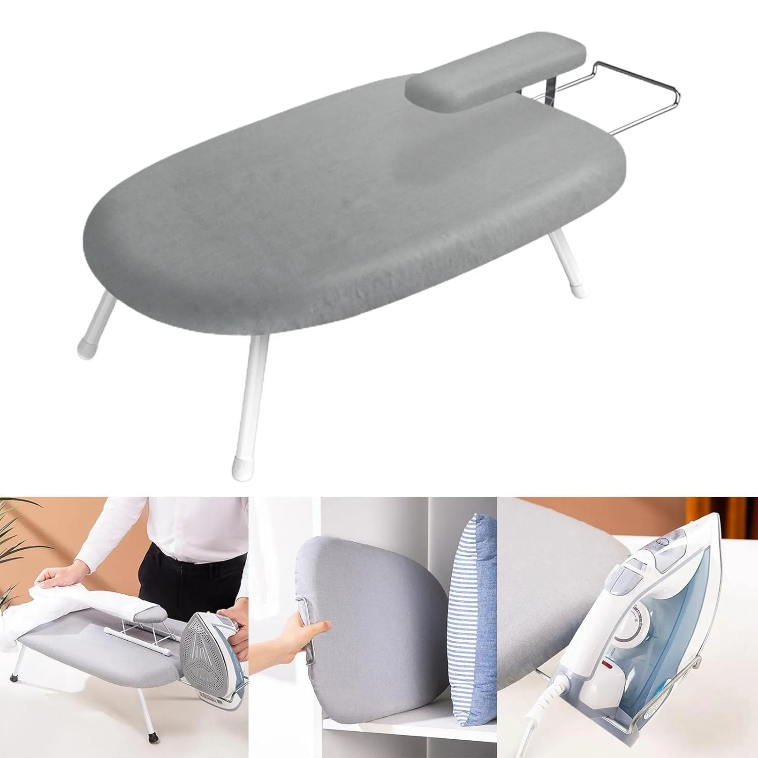 Housse matelassée en coton pour table à repasser, résistante à la chaleur et confortable.
