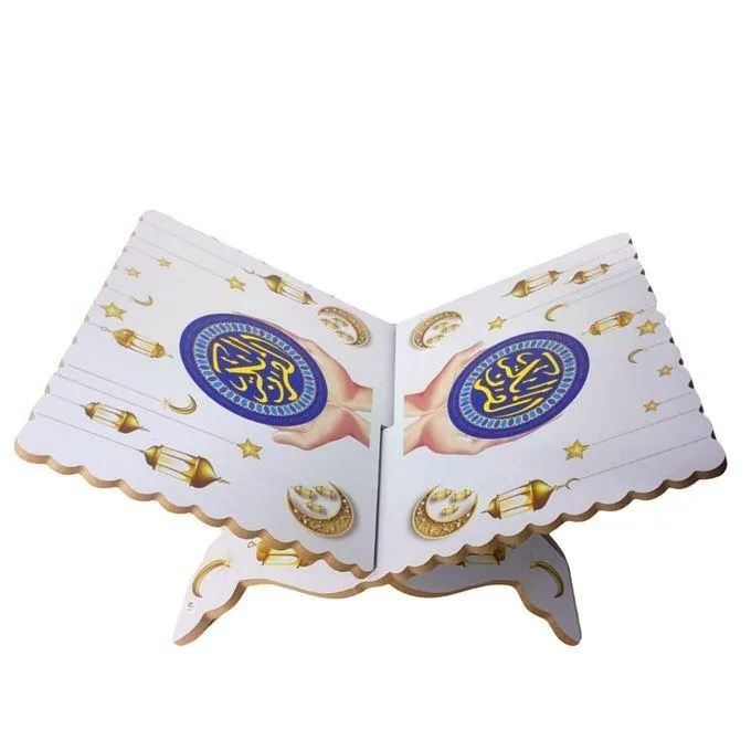 Support en bois pour le Coran avec porte-livre – Cadeau idéal pour les musulmans.