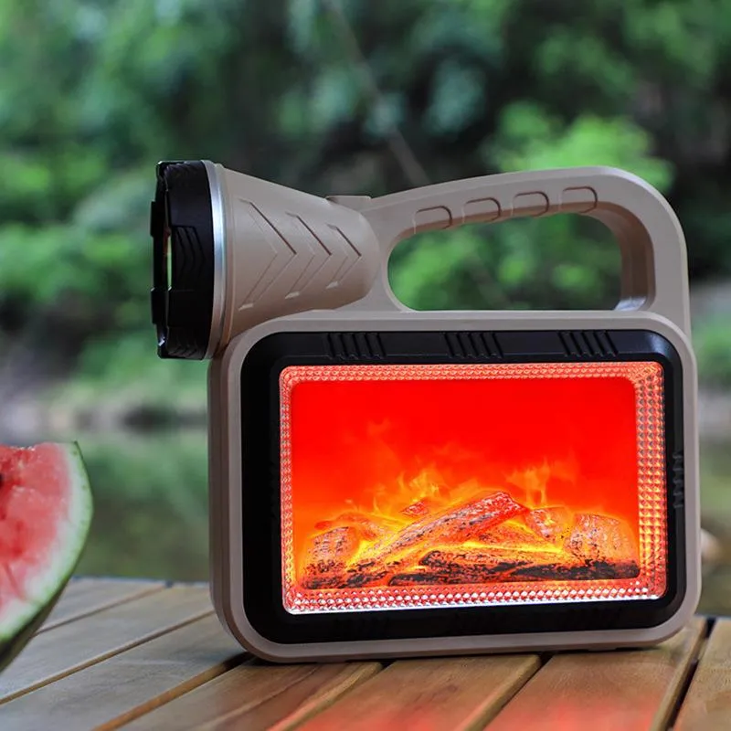 Lampe de camping solaire multifonction avec lumière chaleureuse et charge USB