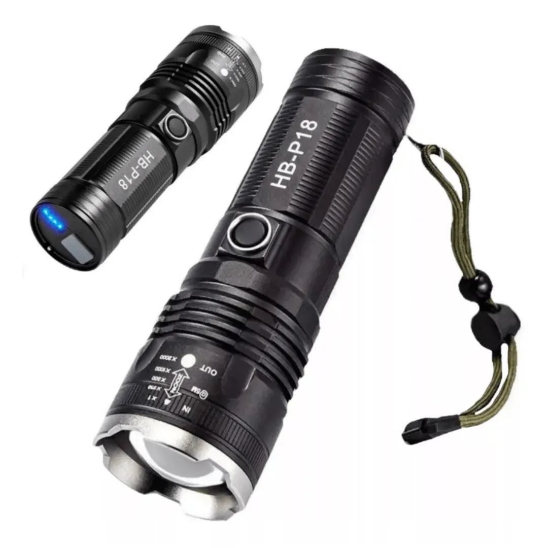 Découvrez une lumière puissante avec la lampe P18 à zoom réglable