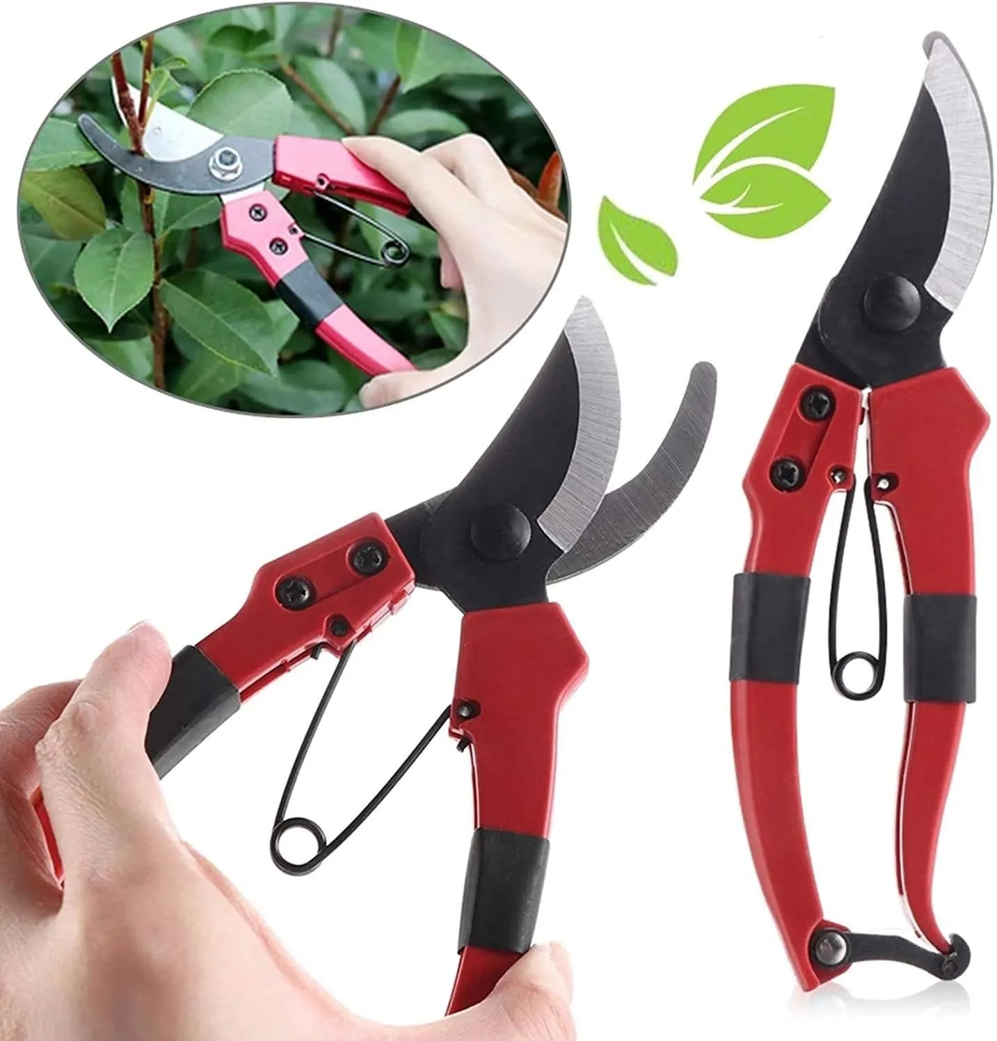 Sécateur de jardin léger en acier carbone pour tailler et façonner les plantes