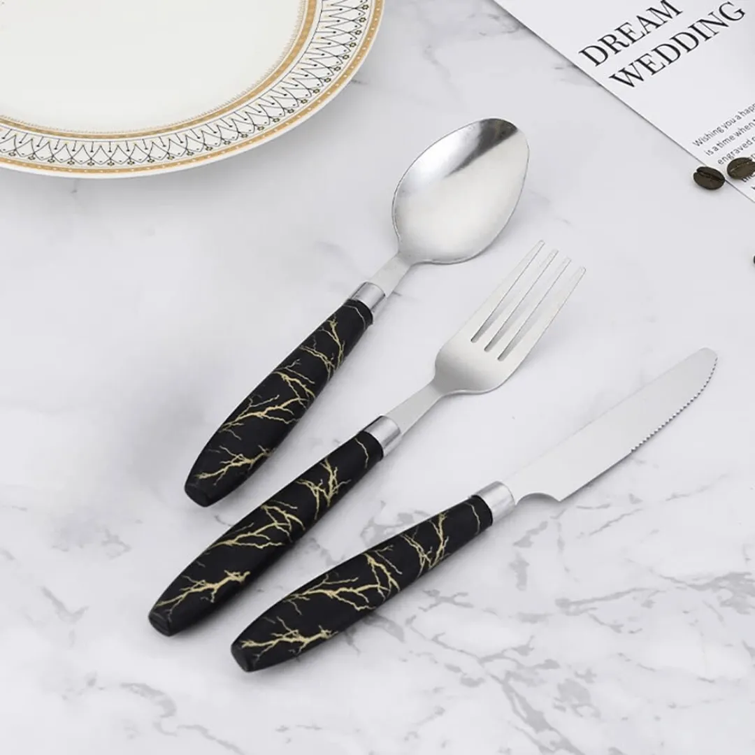 18 Pièces lot de Couverts ménagère en acier inoxydable