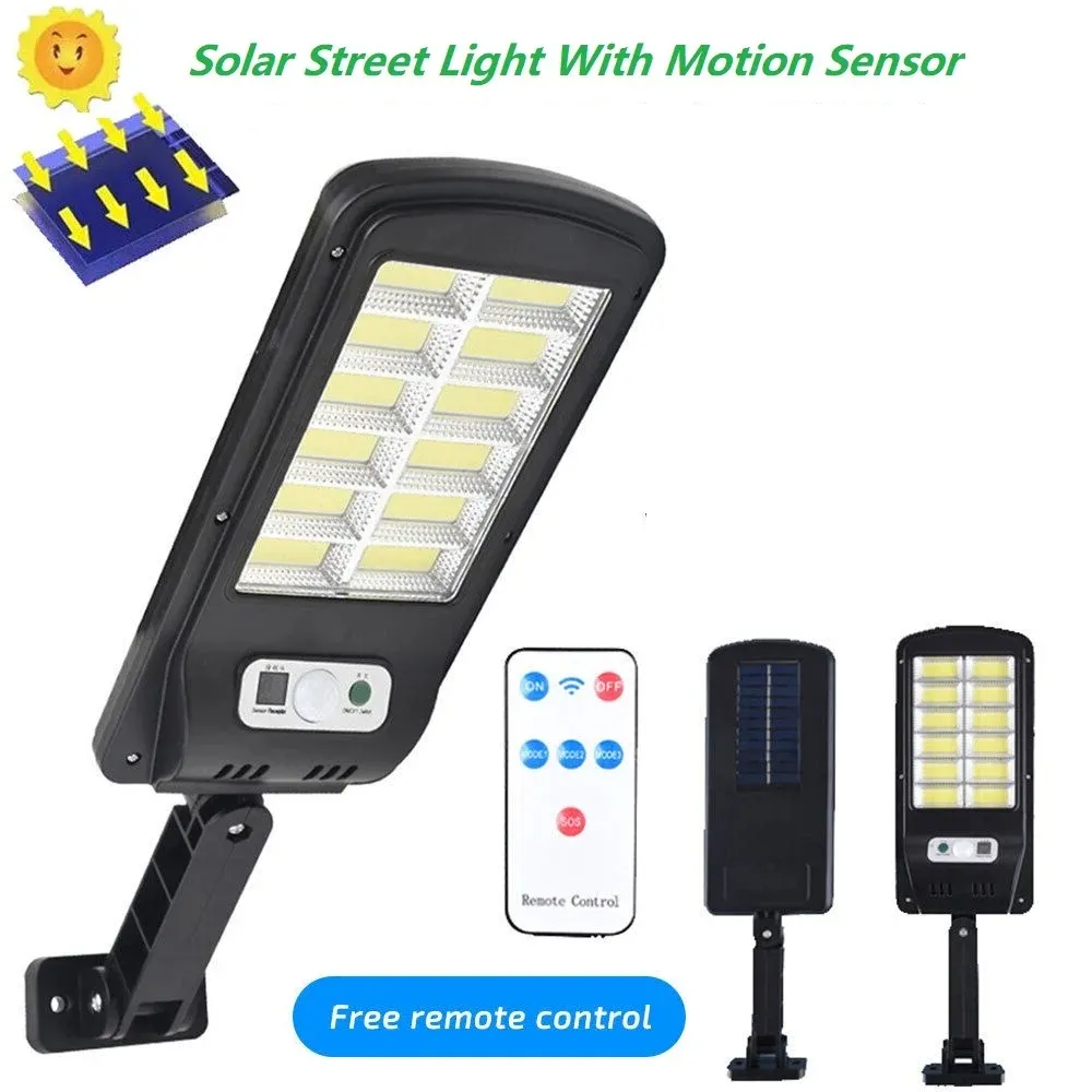 Applique Murale LED Solaire avec Télécommande pour Cour, Jardin, Terrasse, Rue