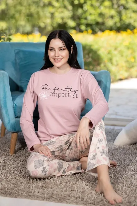 Ensemble pyjama femme élégant à manches longues