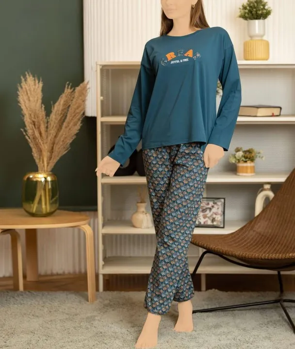 Pyjama d'Été léger à Manches Longue pour Femme