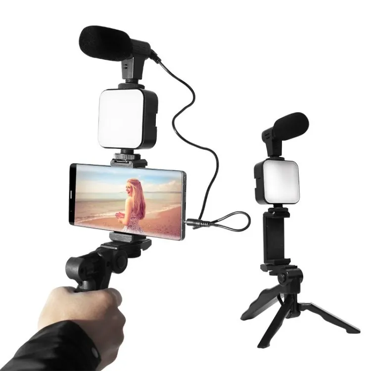 Kit Vidéo Complet pour Smartphone avec Trépied et Éclairage LED