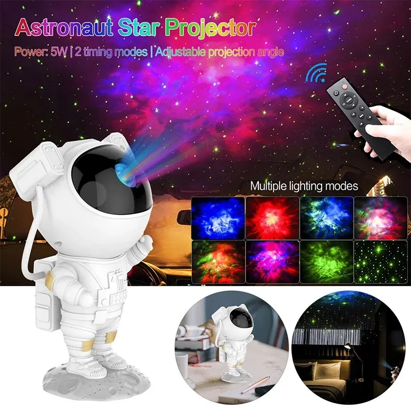 Projecteur de lumière d'Astronaute avec Télécommande pour la Maison, la Chambre à Coucher