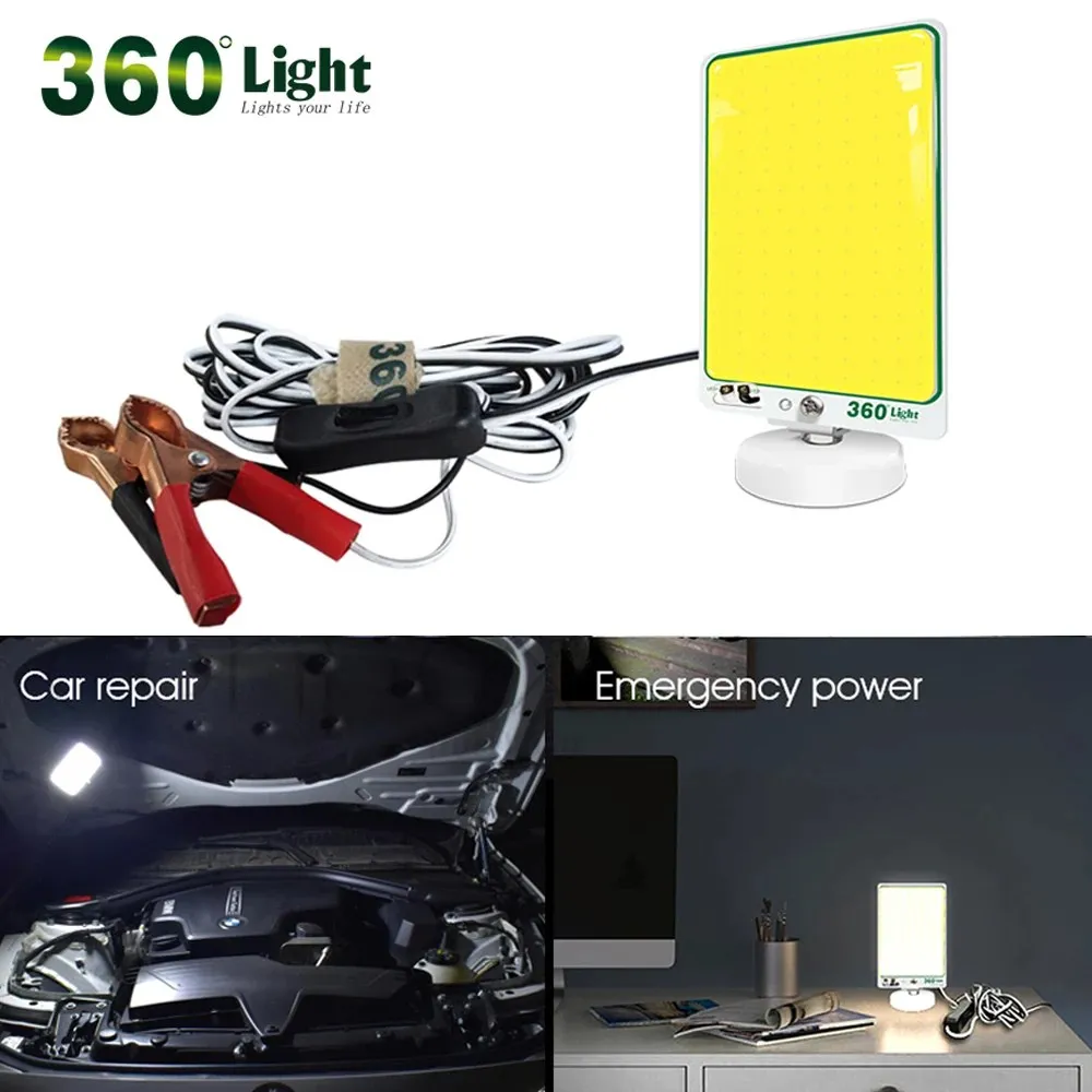 Lampe de Camping Portable Étanche à LED, Éclairage 360 pour pique-nique et Voiture