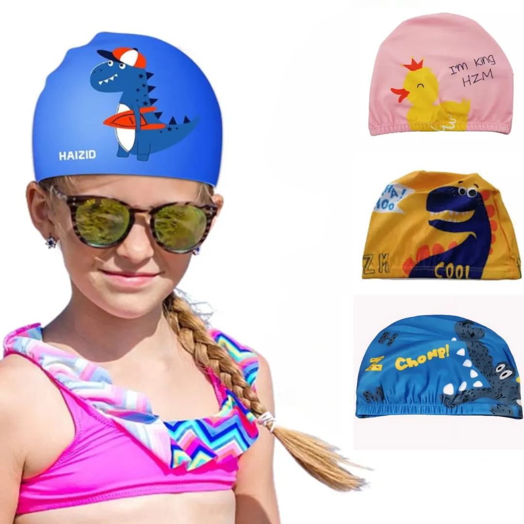 Bonnet de Natation à Motif de Dessin Animé mignon pour enfants