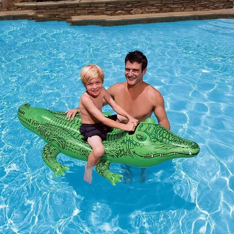 Bouée Gonflable flottants en Forme de Crocodile pour Enfants et Adultes