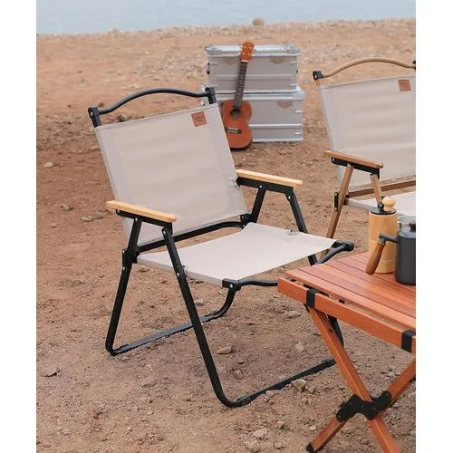 Chaise pliante portable pour la pêche, la plage et le camping.