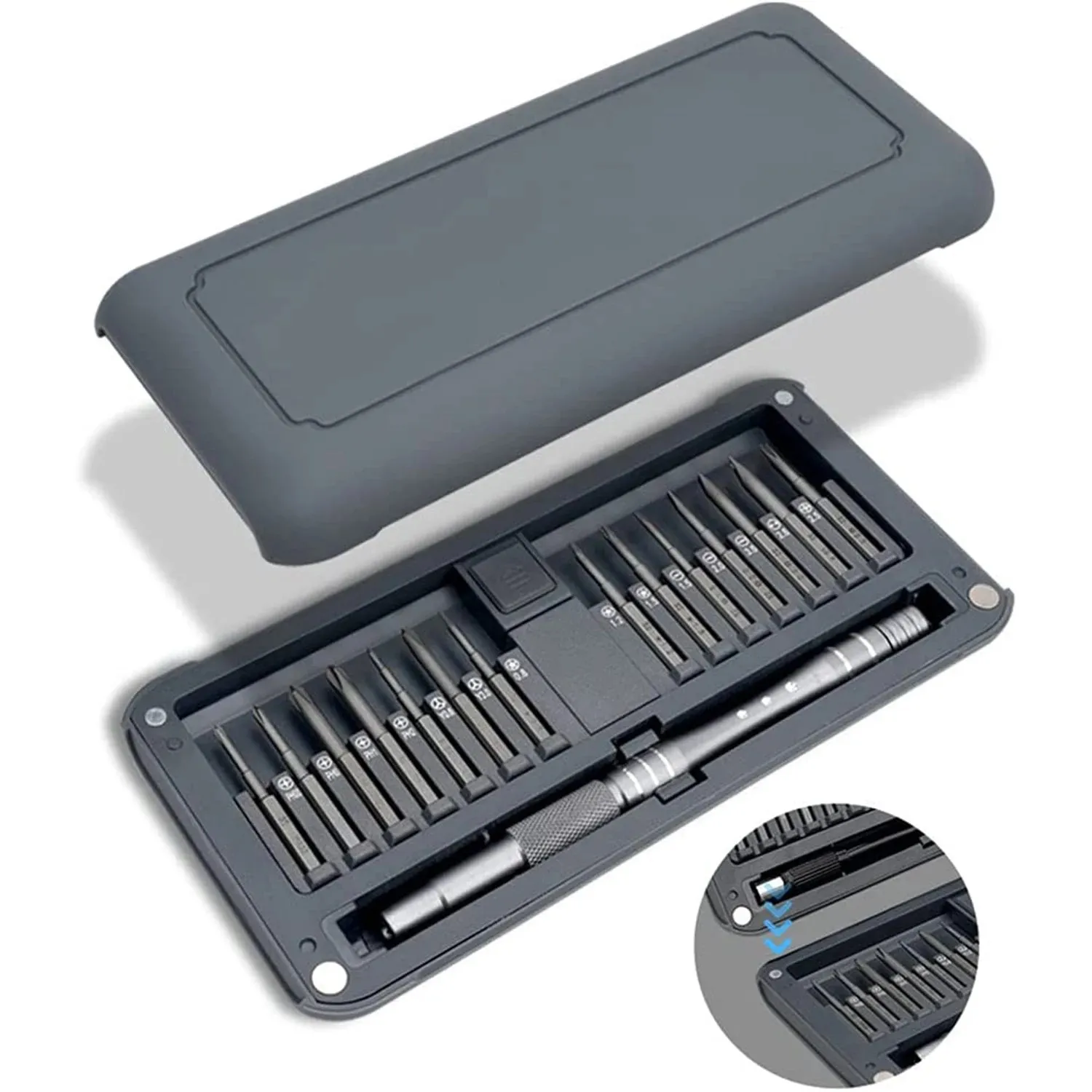 Ensemble de tournevis de précision 30 en 1 Multifonctionnel avec pince à épiler