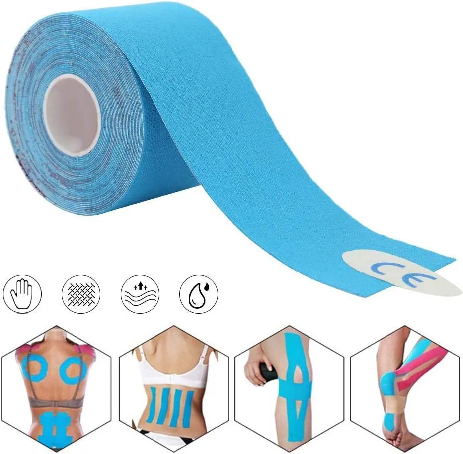 Bande de kinésiologie en coton pour les muscles, gymnastique, fitness, course à pied