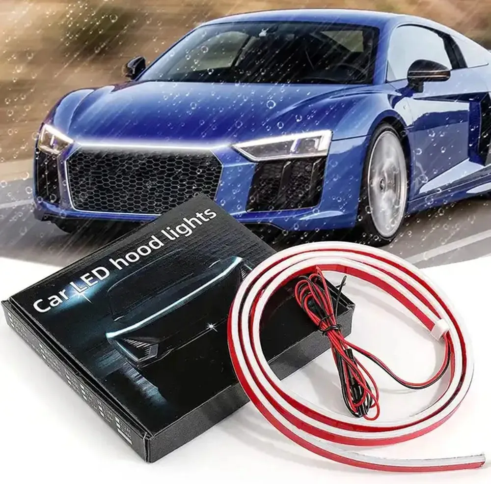 Bande lumineuse LED pour capot de voiture, lumières ambiantes