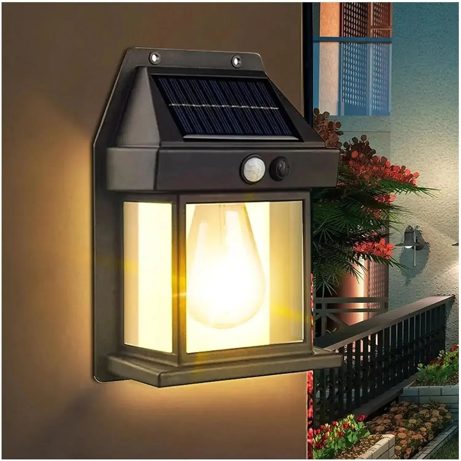 Applique Murale Solaire LED avec Détecteur de Mouvement