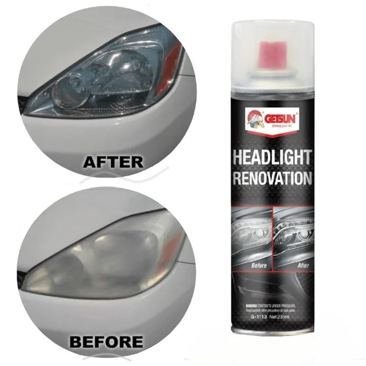 Spray Nettoyant et Polissant pour Phares de Voiture