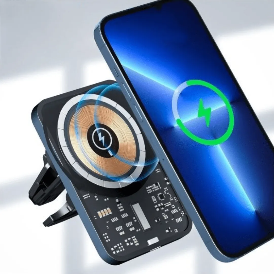 Chargeur de voiture magnétique sans fil, support de téléphone, iPhone 13, 12 ,14 Pro Max, Samsung ,15W