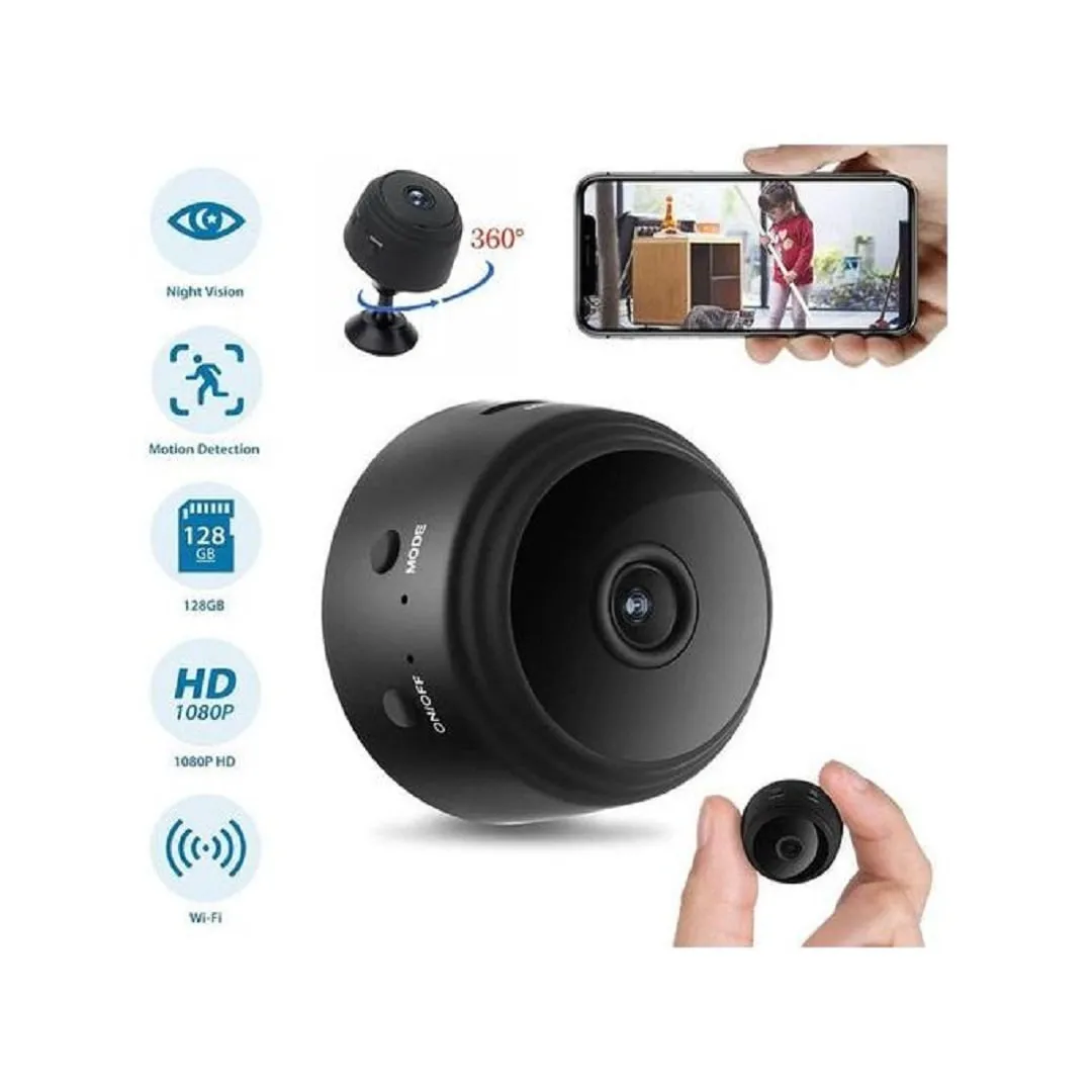 Caméra de surveillance sans fil Wi-Fi cachée surveillance à domicile avec vision nocturne