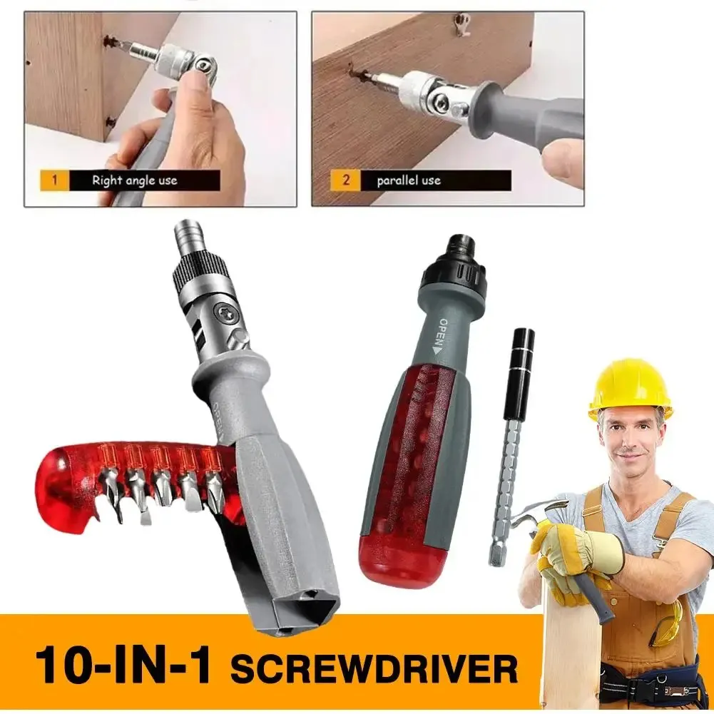 Jeu de Tournevis à Cliquet Multi-Usages 11 en 1,Réparation Facile et Rapide