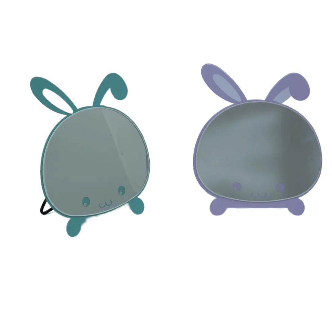 petit Miroir de maquillage en forme de lapin mignon pour femmes et filles,Style et Praticité (colleur aléatoire)