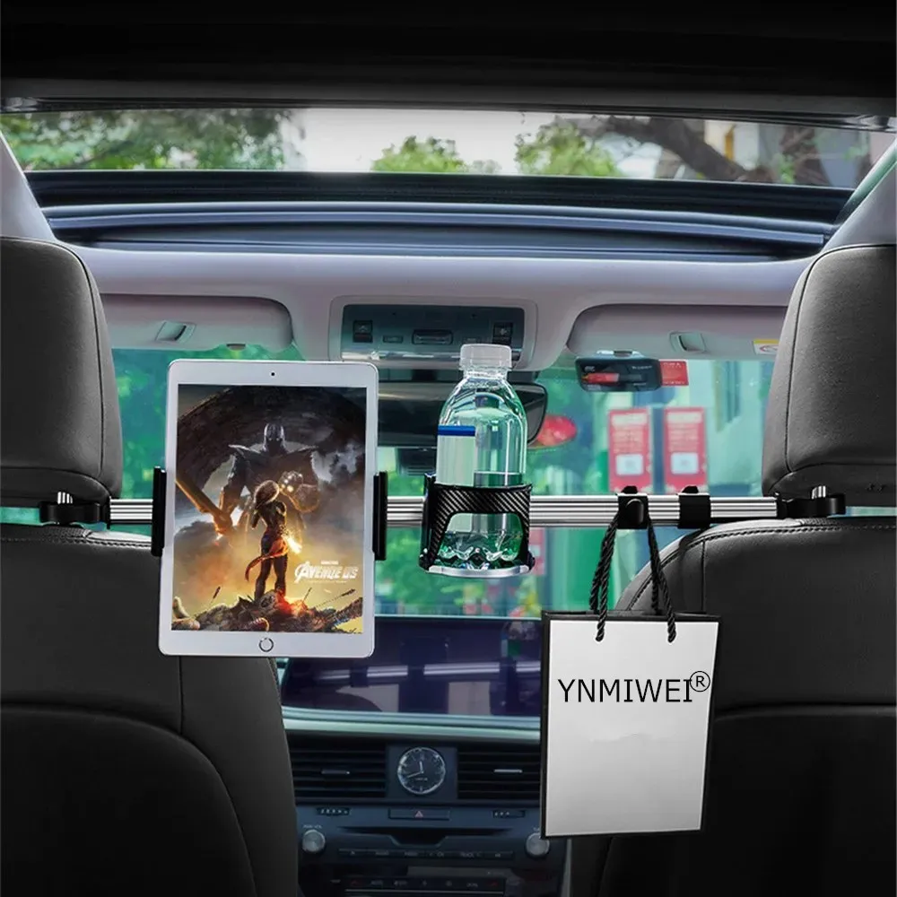 Support de téléphone arrière de voiture multi-fonctionnel et porte-gobelet