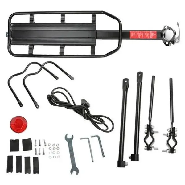 Porte-bagages en Alliage d'Aluminium pour Selle de Vélo max 50kg